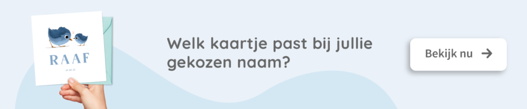Jongensnamen geboortekaartje