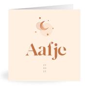 Geboortekaartje naam Aafje m1