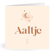 Geboortekaartje naam Aaltje m1