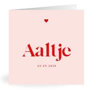 Geboortekaartje naam Aaltje m3