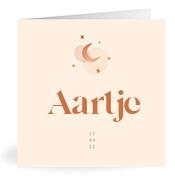 Geboortekaartje naam Aartje m1