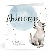 Geboortekaartje naam Abderrazak j4