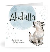 Geboortekaartje naam Abdulla j4