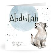 Geboortekaartje naam Abdullah j4