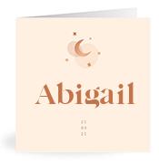 Geboortekaartje naam Abigail m1