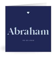 Geboortekaartje naam Abraham j3