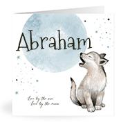 Geboortekaartje naam Abraham j4