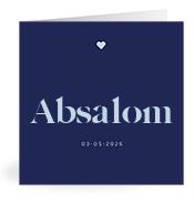 Geboortekaartje naam Absalom j3