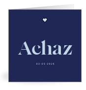 Geboortekaartje naam Achaz j3