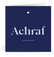 Geboortekaartje naam Achraf j3