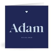 Geboortekaartje naam Adam j3