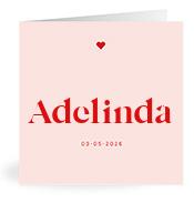 Geboortekaartje naam Adelinda m3