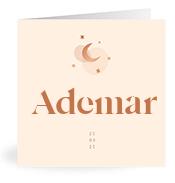 Geboortekaartje naam Ademar m1