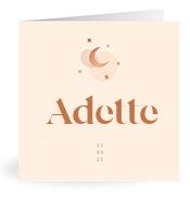 Geboortekaartje naam Adette m1