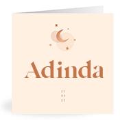 Geboortekaartje naam Adinda m1