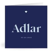 Geboortekaartje naam Adlar j3