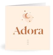 Geboortekaartje naam Adora m1