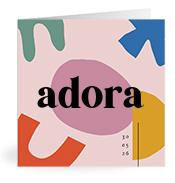 Geboortekaartje naam Adora m2
