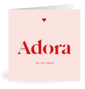 Geboortekaartje naam Adora m3