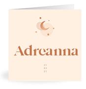 Geboortekaartje naam Adreanna m1