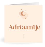 Geboortekaartje naam Adriaantje m1