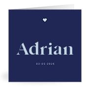 Geboortekaartje naam Adrian j3