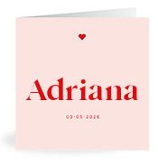 Geboortekaartje naam Adriana m3