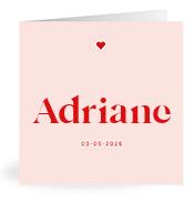 Geboortekaartje naam Adriane m3
