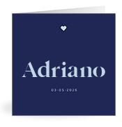 Geboortekaartje naam Adriano j3
