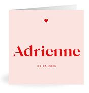 Geboortekaartje naam Adrienne m3