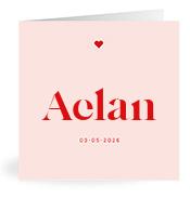 Geboortekaartje naam Aelan m3