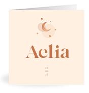 Geboortekaartje naam Aelia m1