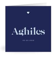 Geboortekaartje naam Aghiles j3