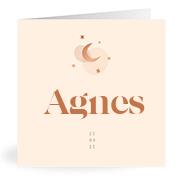 Geboortekaartje naam Agnes m1