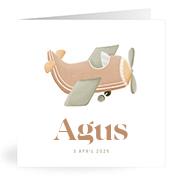 Geboortekaartje naam Agus j1