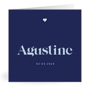 Geboortekaartje naam Agustine j3