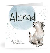 Geboortekaartje naam Ahmad j4
