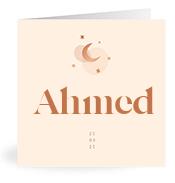 Geboortekaartje naam Ahmed m1