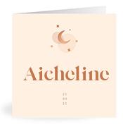 Geboortekaartje naam Aicheline m1