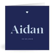 Geboortekaartje naam Aidan j3