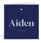 Geboortekaartje naam Aiden j3