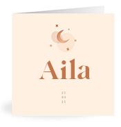 Geboortekaartje naam Aila m1