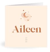 Geboortekaartje naam Aileen m1