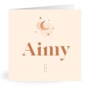 Geboortekaartje naam Aimy m1