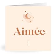 Geboortekaartje naam Aimée m1