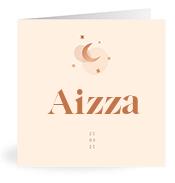 Geboortekaartje naam Aizza m1