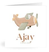Geboortekaartje naam Ajay j1