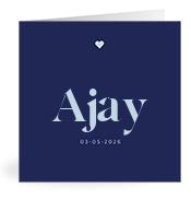 Geboortekaartje naam Ajay j3
