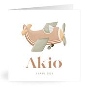 Geboortekaartje naam Akio j1