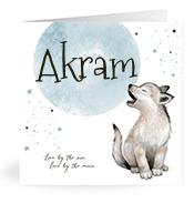 Geboortekaartje naam Akram j4